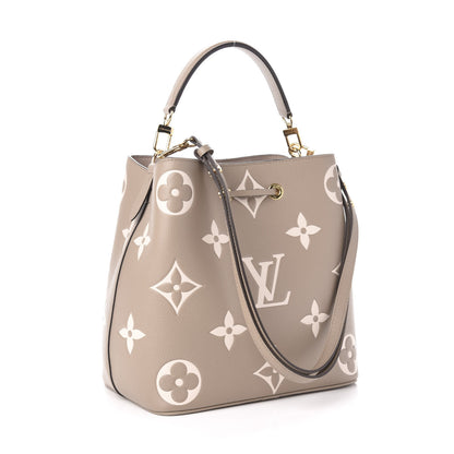 Louis Vuitton Empreinte Monogram Giant Neonoe MM Tourterelle Creme 5 of 14