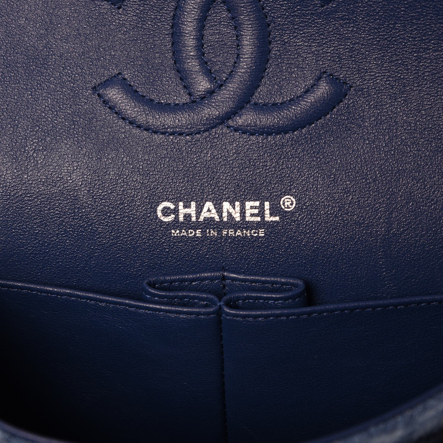 Chanel Denim Tweed Quilted Medium Double Flap Blue 6 of 8