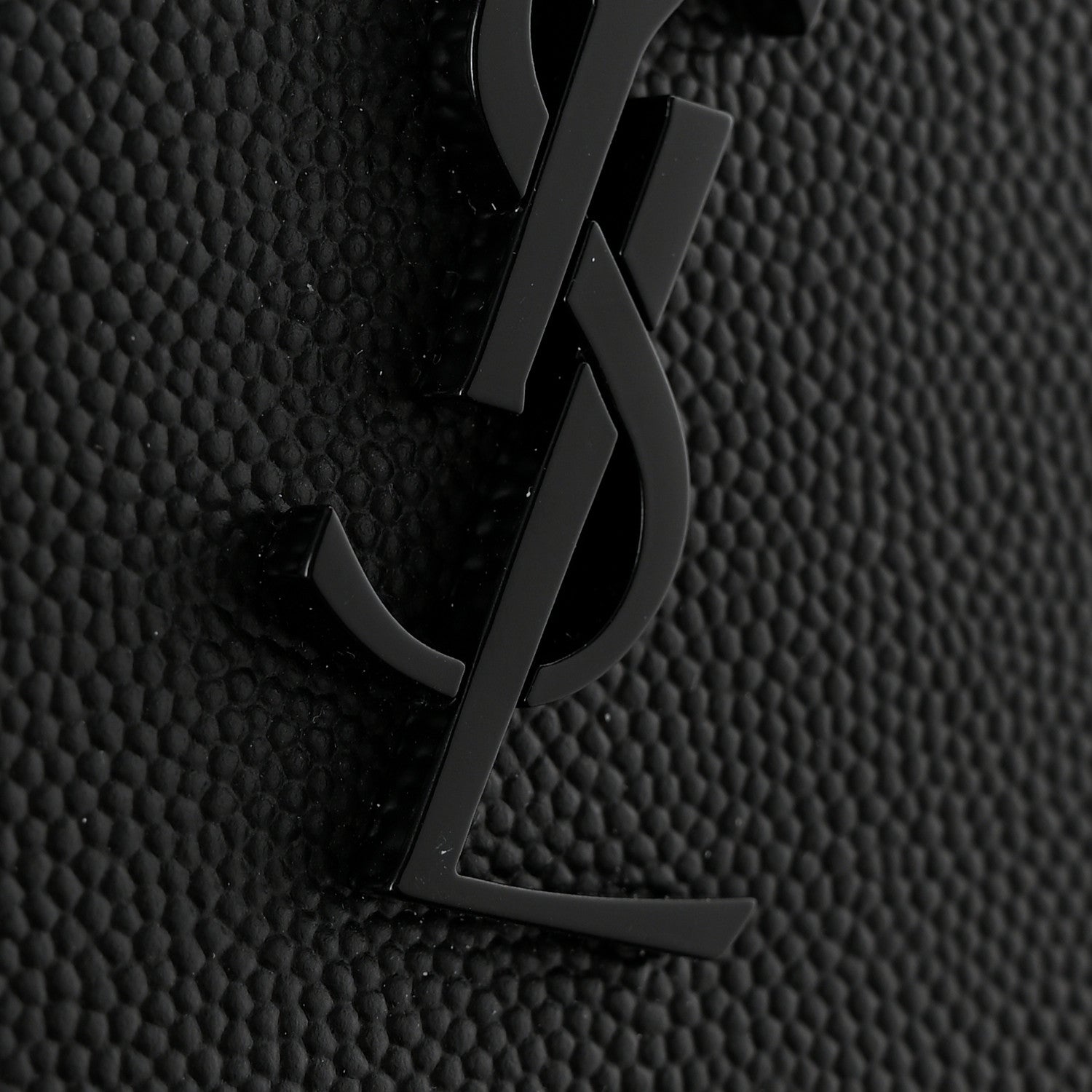 Saint Laurent Grain De Poudre Monogram Monochrome Cassandre Tablet Pouch Black 8 of 9