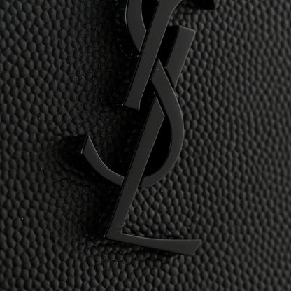 Saint Laurent Grain De Poudre Monogram Monochrome Cassandre Tablet Pouch Black 8 of 9