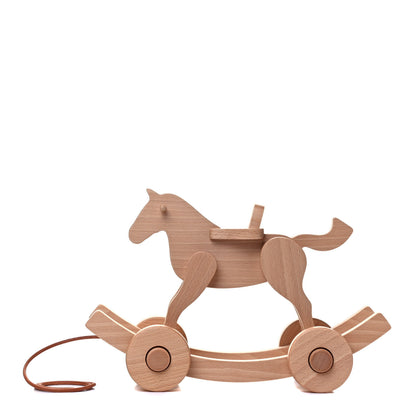 Hermes Beechwood Spirit Pull-Along Rocking Horse Naturel 2 of 8