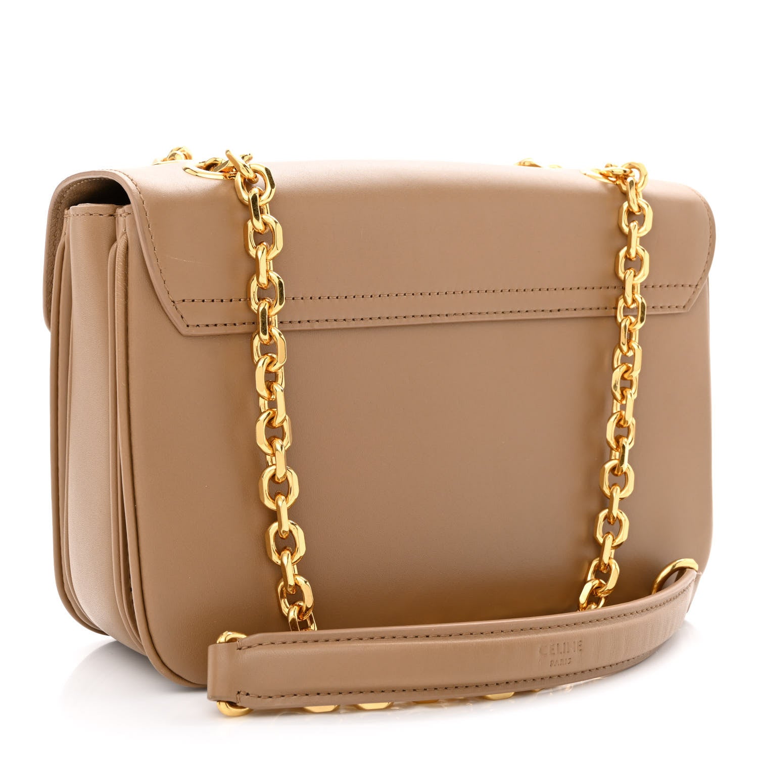 Celine Shiny Calfskin Medium C Bag Light Camel 3 of 11