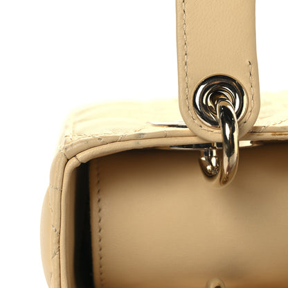 Christian Dior Lambskin Cannage Small My ABCDior Lady Dior Soft Yellow 11 of 11