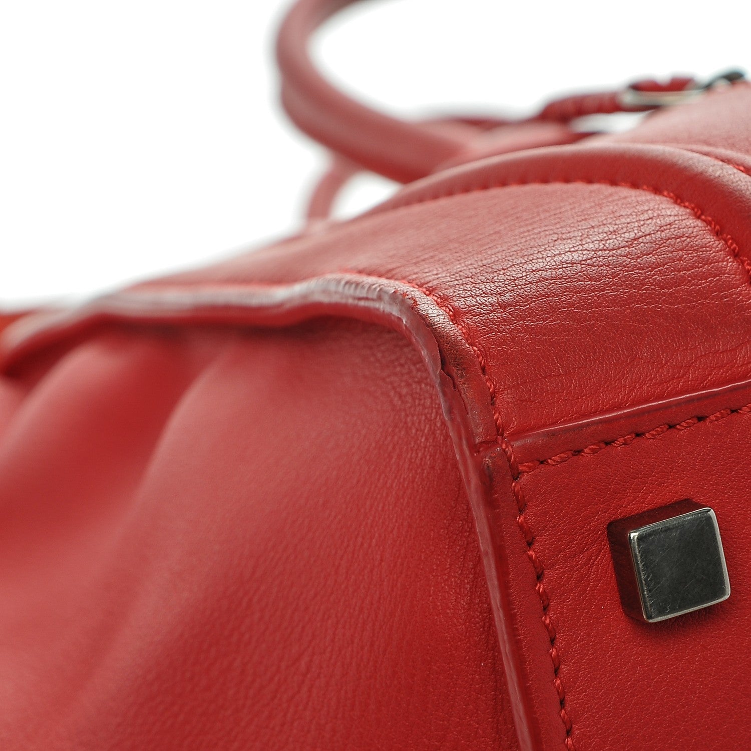 Celine Supple Calfskin Medium Phantom Luggage Vermillion 8 of 8