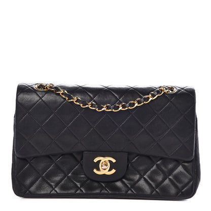 Chanel Lambskin Quilted Small Double Flap Black 1 of 15