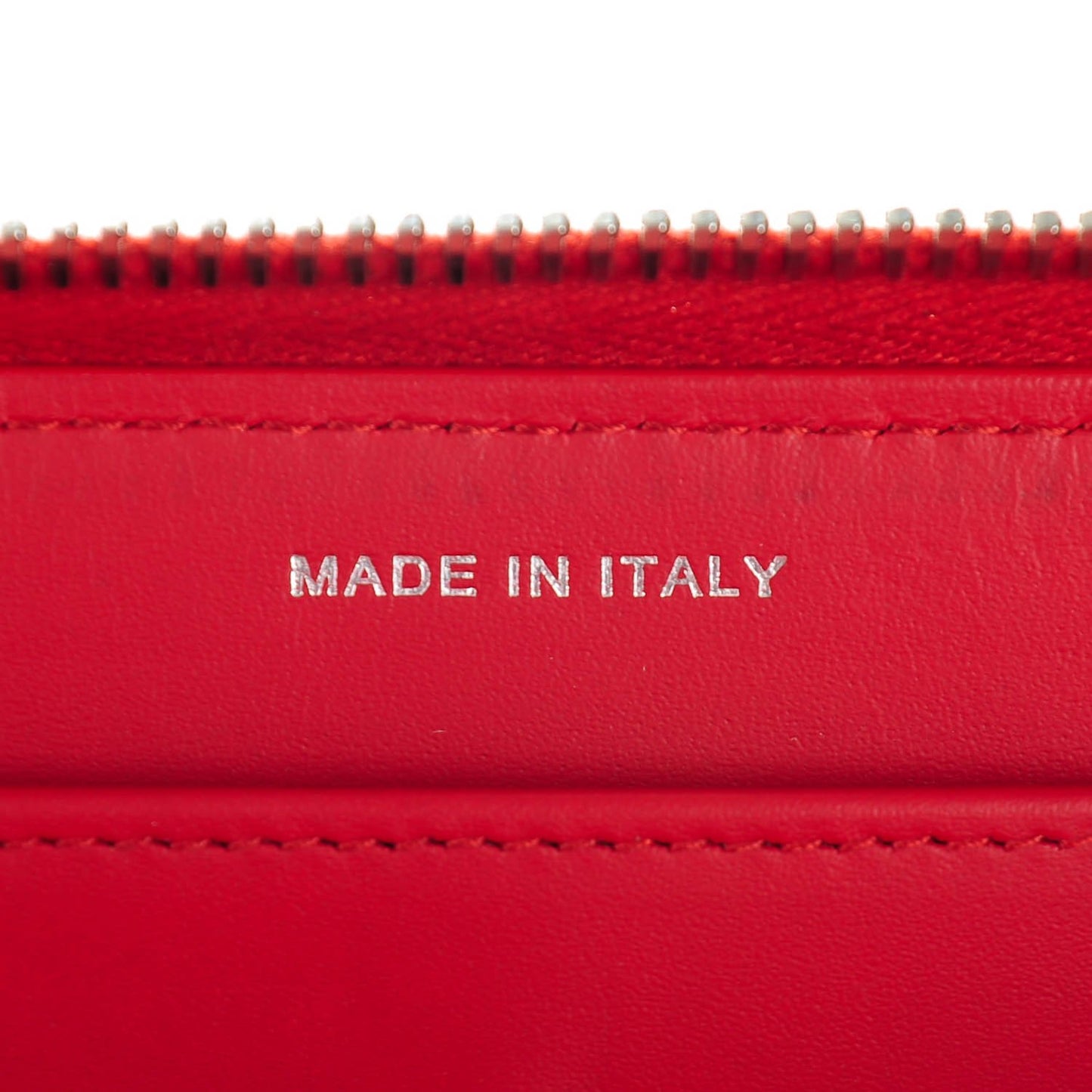 Caviar Quilted Large Gusset Zip Around Wallet Red