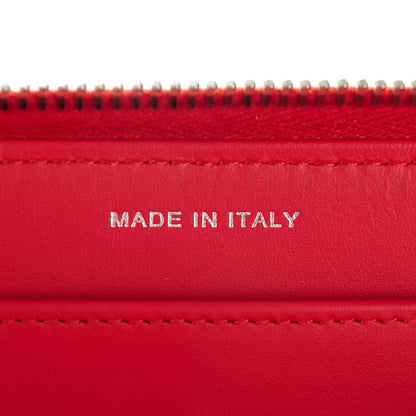 Chanel Caviar Quilted Large Gusset Zip Around Wallet Red 7 of 8