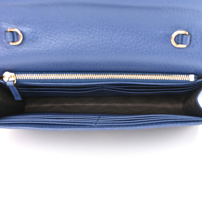 Gucci Dollar Calfskin Interlocking G Chain Wallet Caspian 5 of 15