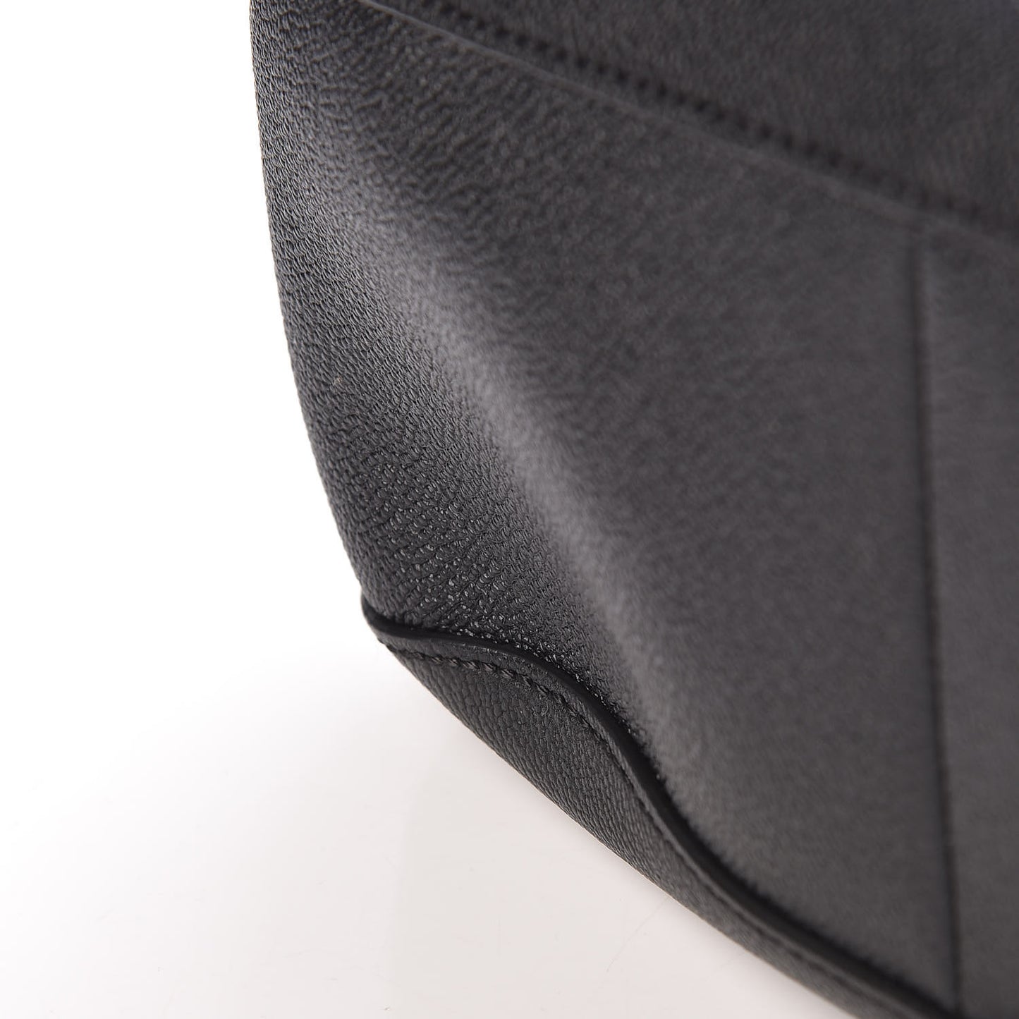 Grainy Calfskin Small Elmstone Hobo Black