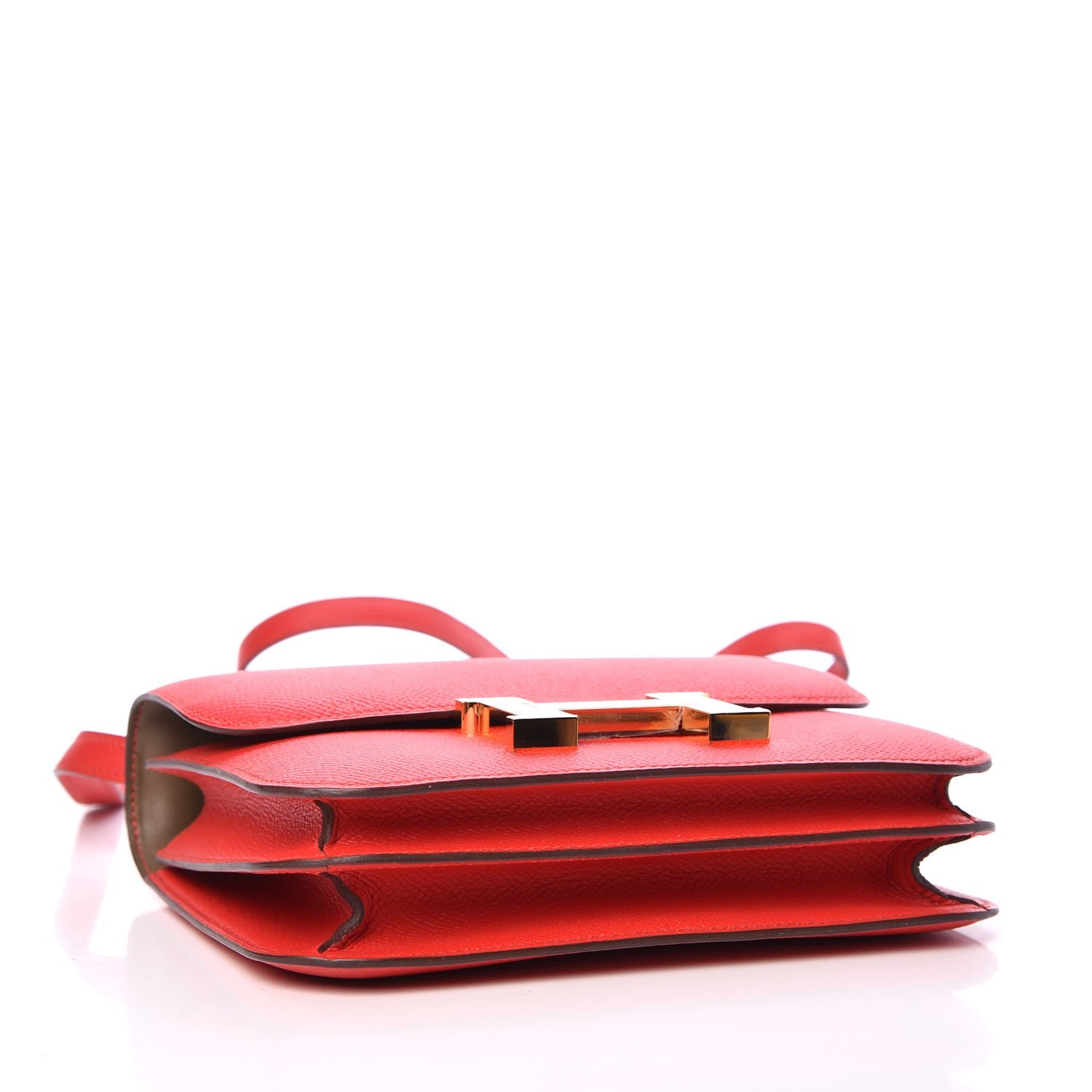 Hermes Epsom Horseshoe Constance 18 Rouge Tomate Etoupe 4 of 16