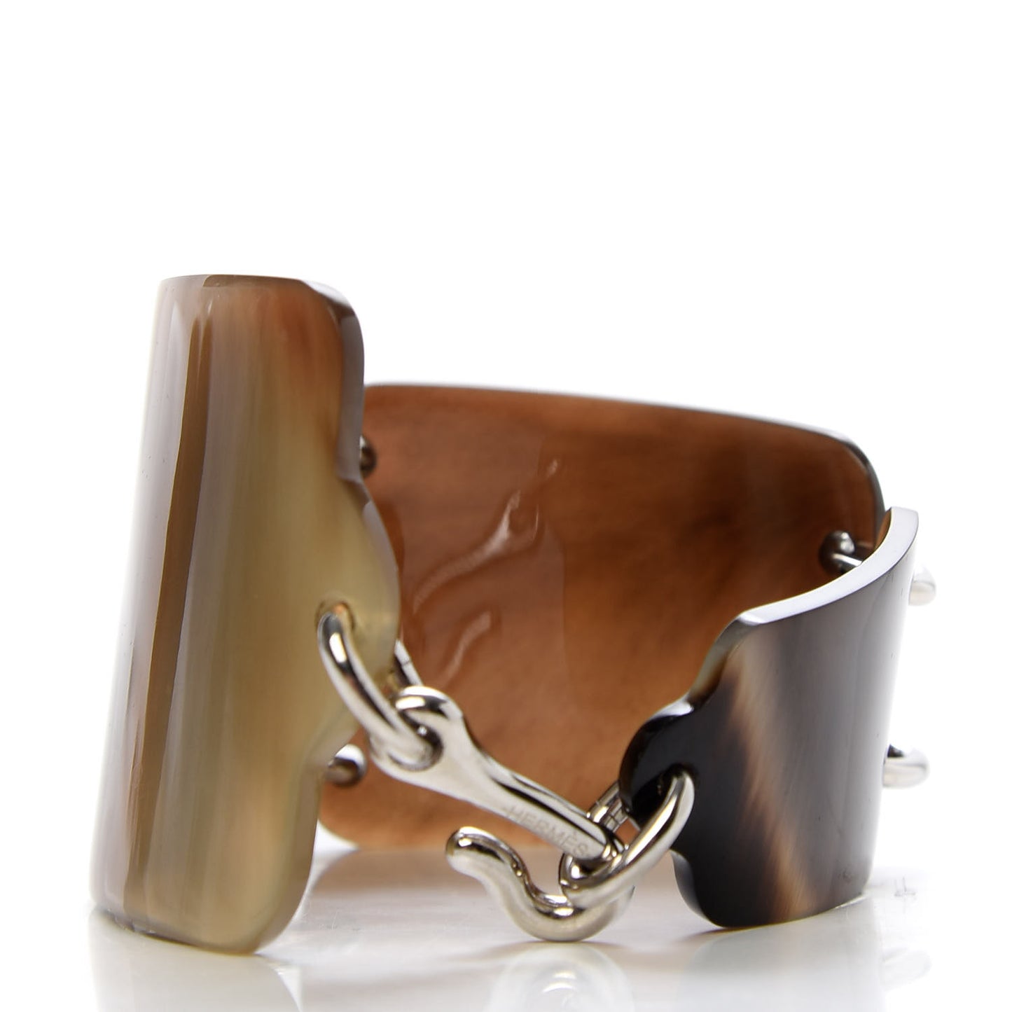 Lacquered Wood Buffalo Horn Bracelet