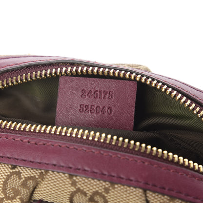 Gucci Monogram Medium Bamboo Cosmetic Case Bordeaux 8 of 9