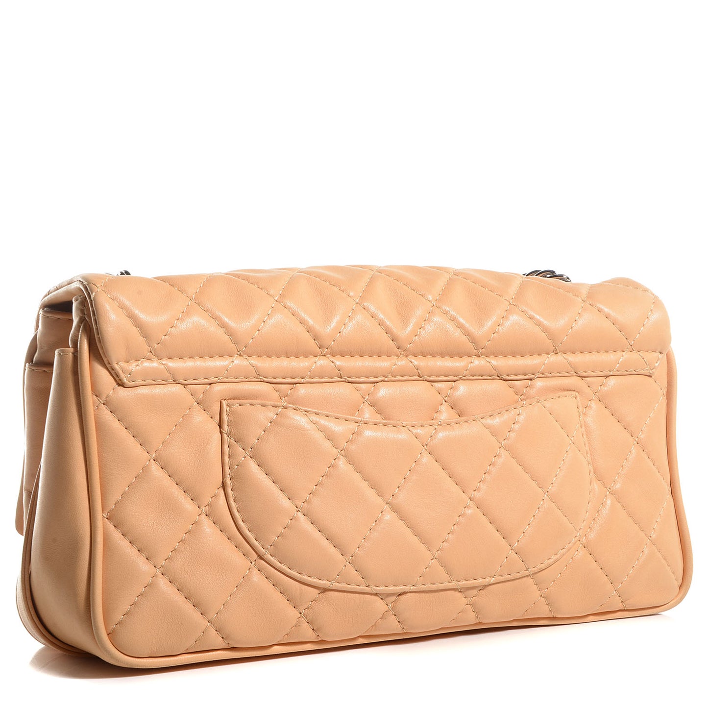 Lambskin Icons Secret Label Jumbo Flap Beige