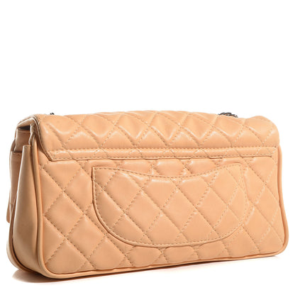 Chanel Lambskin Icons Secret Label Jumbo Flap Beige 3 of 7