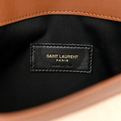 Saint Laurent Canvas Uptown Pouch Natural Beige Brick 6 of 7