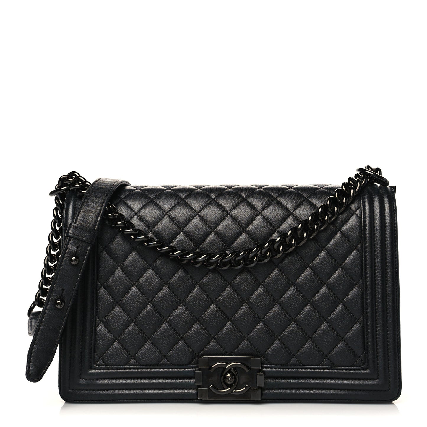 Caviar Quilted New Medium Boy Flap So Black