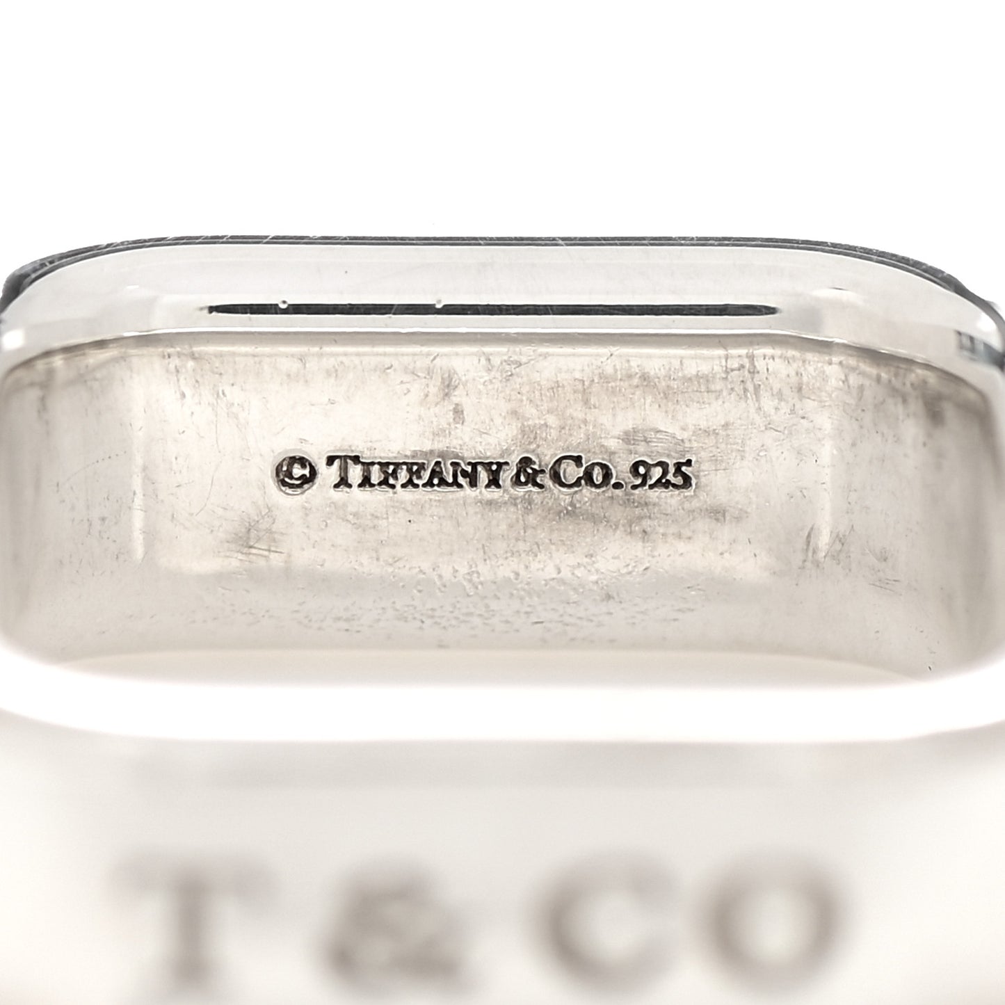Sterling Silver 1837 Square Ring 52 6