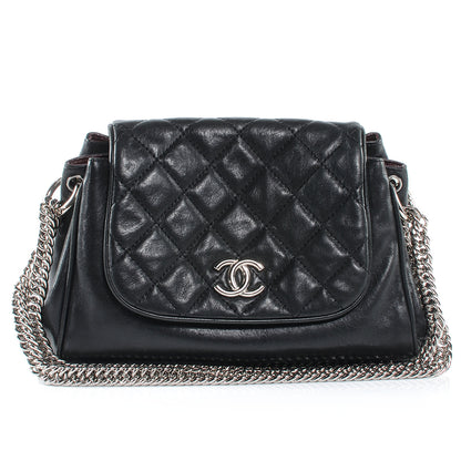 Chanel CC Lambskin Accordion Flap Black 1 of 7
