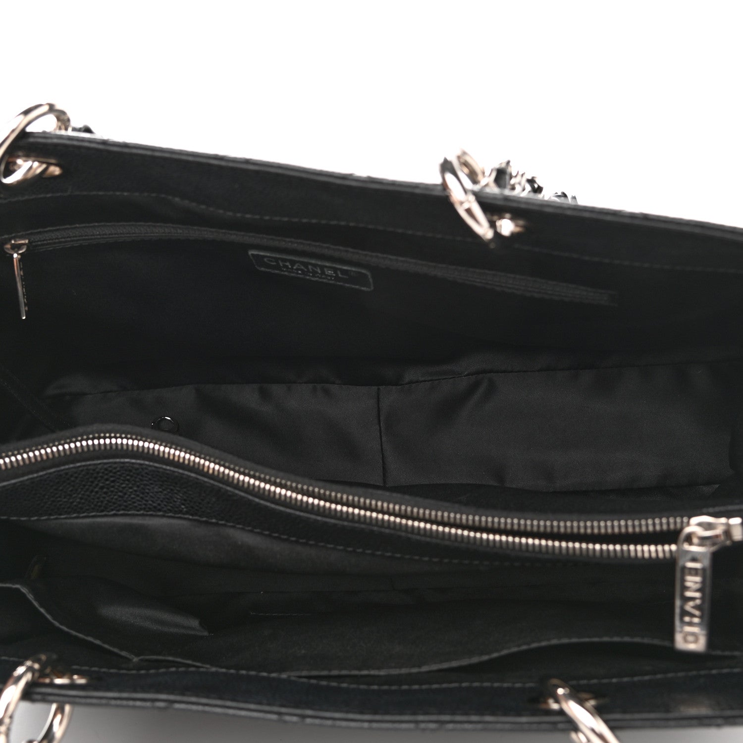 Chanel Caviar Quilted XL Grand Shopping Tote GST Black 7 of 10