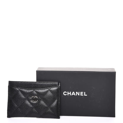 Chanel Caviar Quilted Card Holder Black 9 of 9