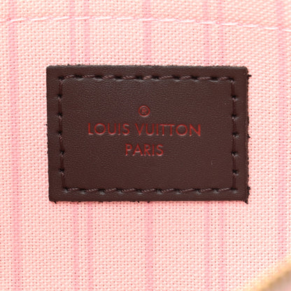 Louis Vuitton Damier Ebene Neverfull MM GM Pochette Rose Ballerine 6 of 7