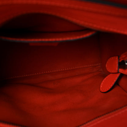 Celine Drummed Calfskin Nano Luggage Vermillion 20 of 25