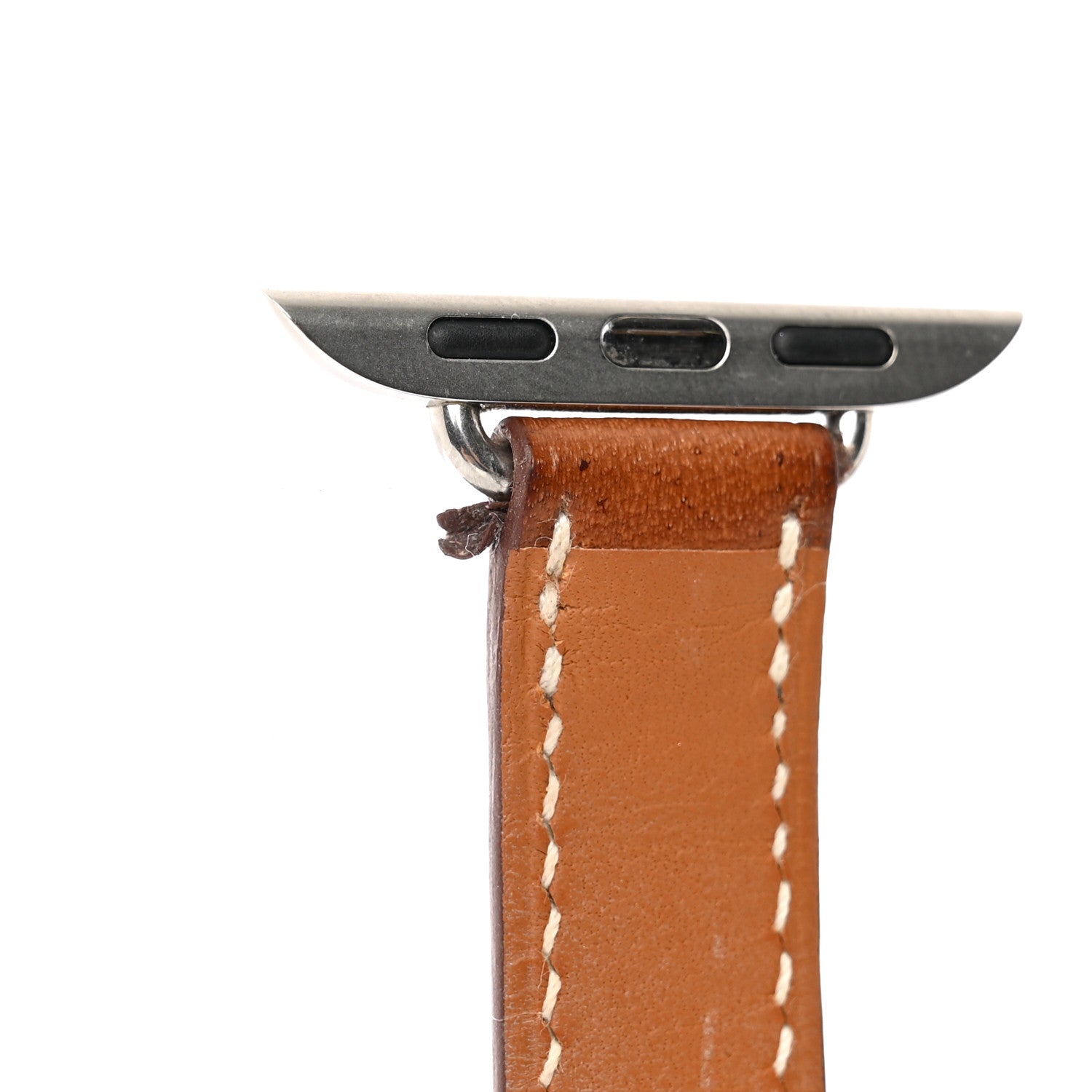 Hermes Barenia 38mm Apple Watch Double Tour Band Fauve 4 of 7