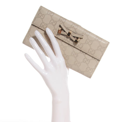 Gucci Guccissima Princy Continental Wallet Off White 2 of 7
