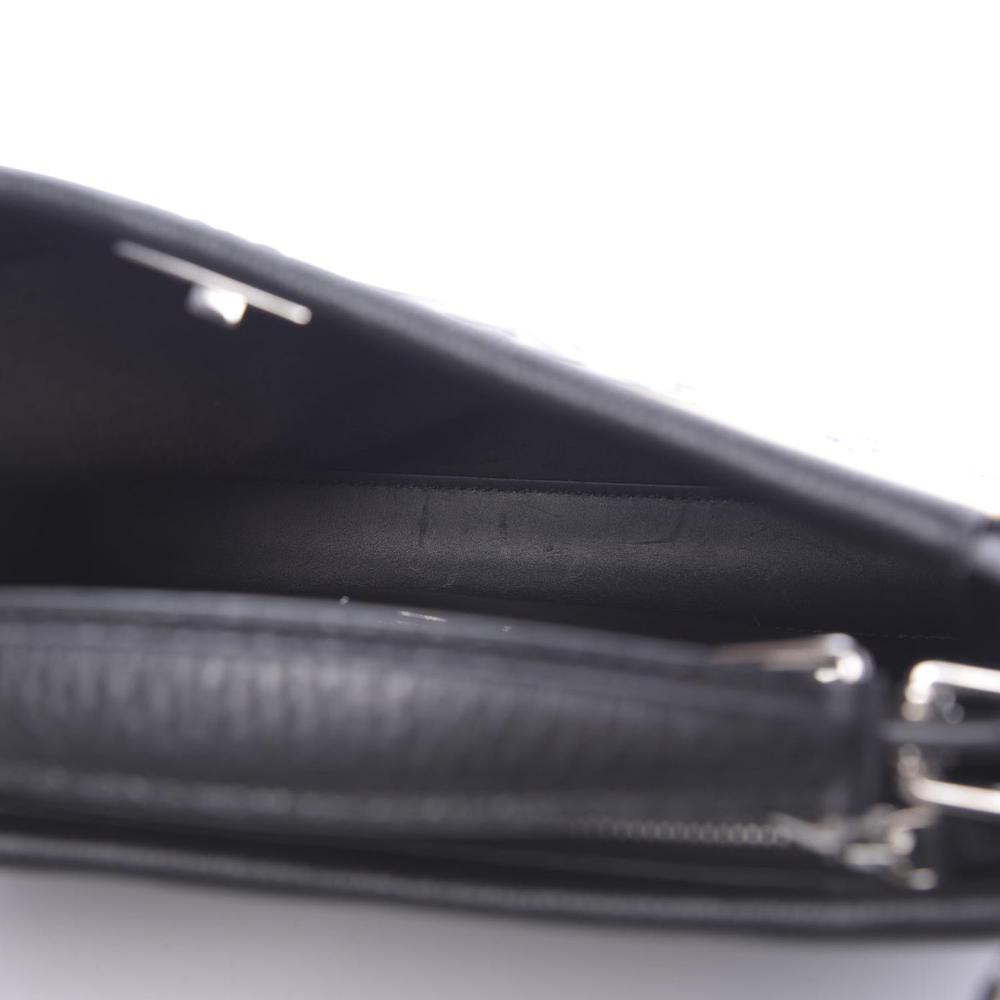 Calfskin Romano Mania FF 1974 Embossed Mini Peekaboo Iconic Fit Satchel Black Sunflower White