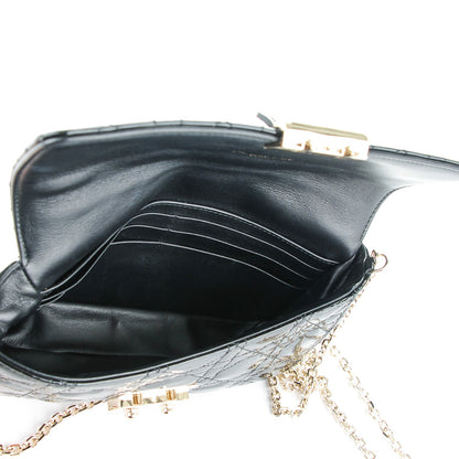 Christian Dior Patent Cannage Miss Dior Promenade Pouch Black 5 of 7