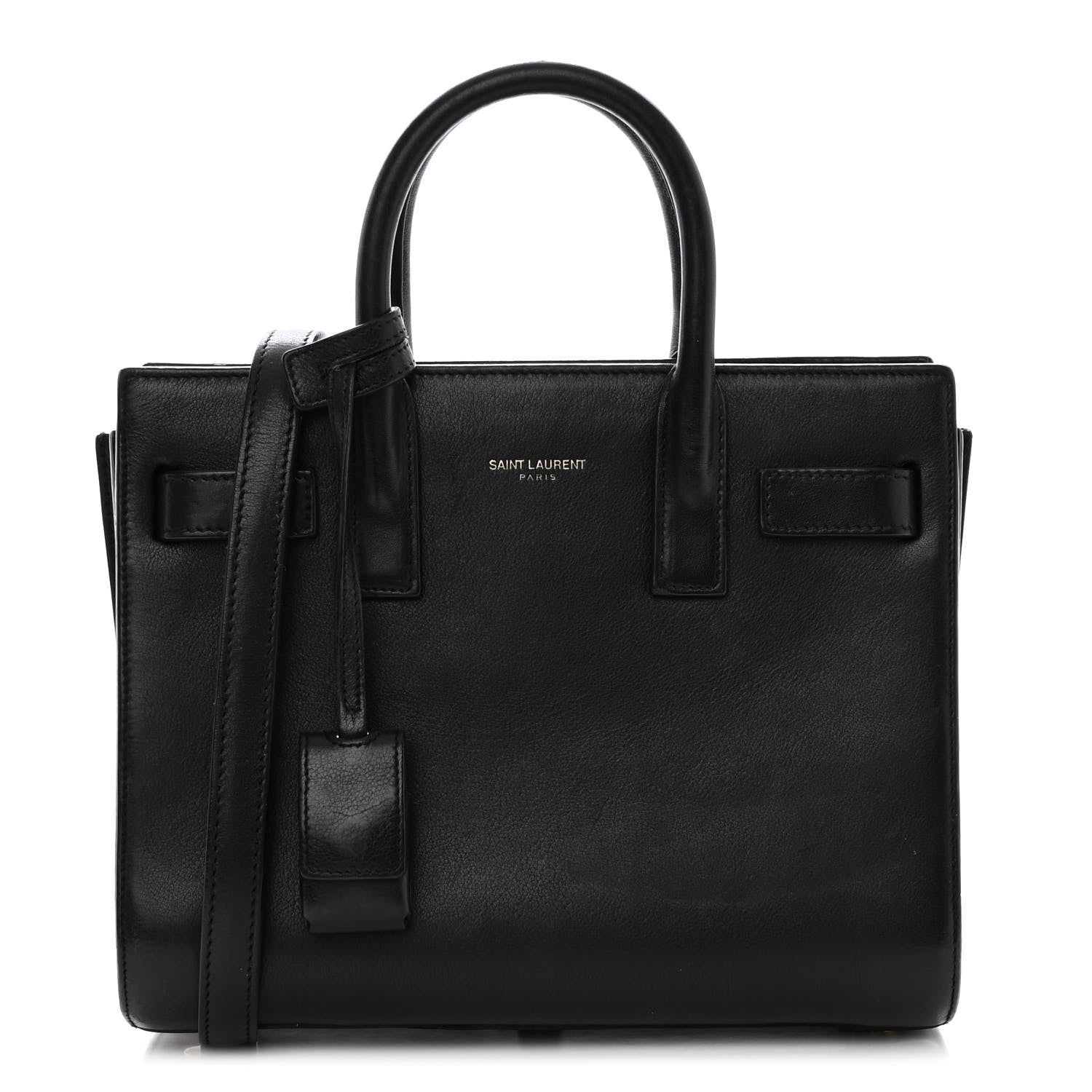 Saint Laurent Calfskin Nano Sac De Jour Black 1 of 18