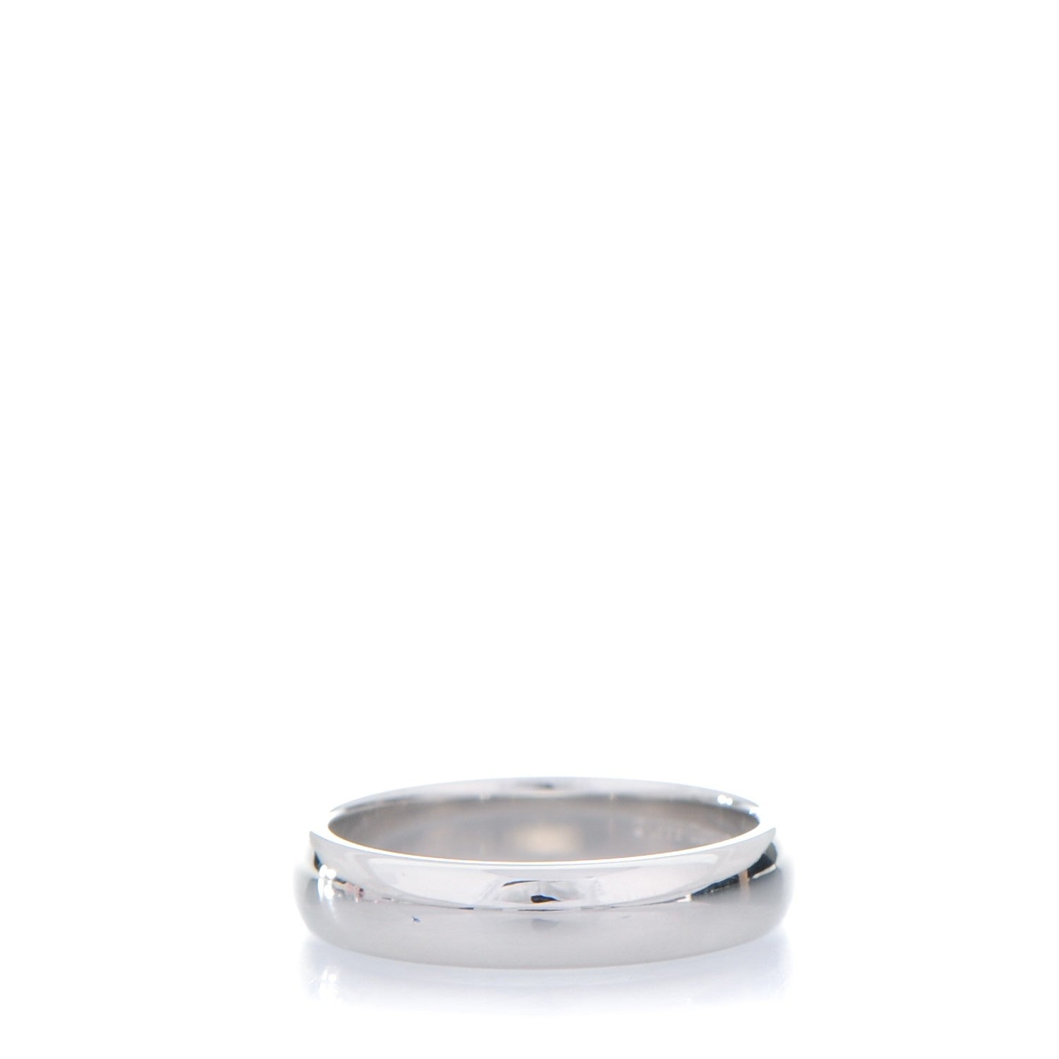 Tiffany Platinum Lucida 4.5mm Wedding Band Ring 8 1 of 4