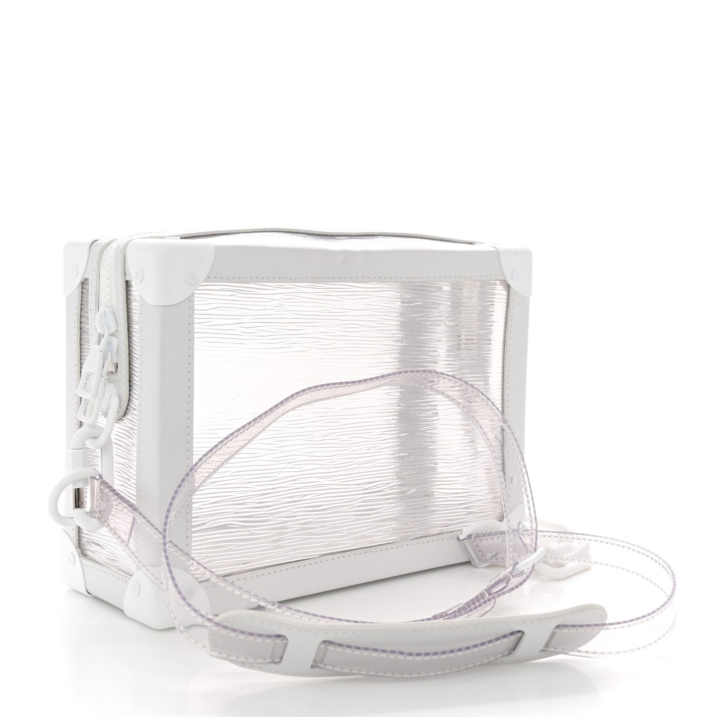 Calfskin PVC Epi Plage Soft Trunk Optic White