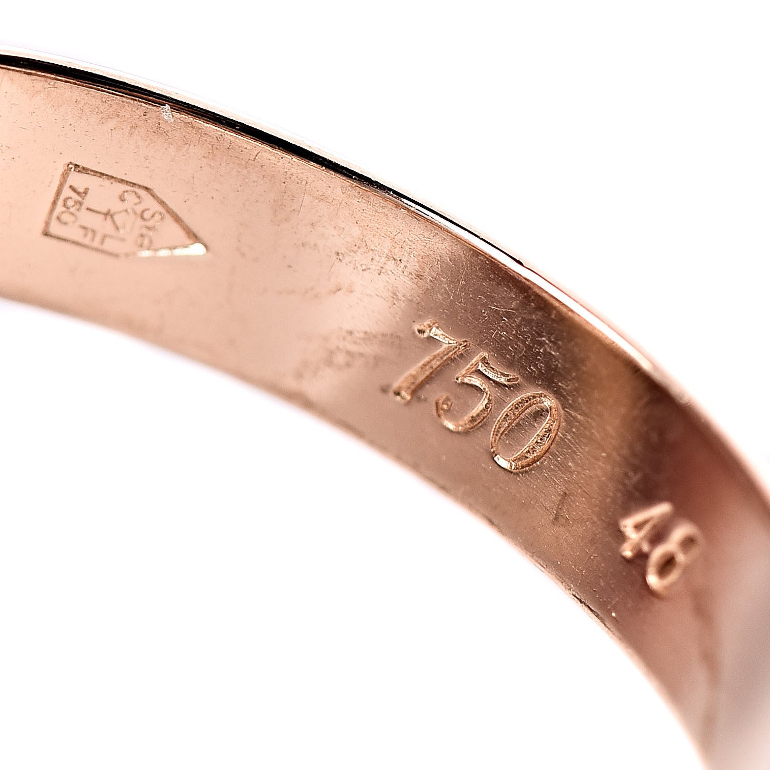 Cartier 18K Pink Yellow White Gold Classic Les Must De Trinity Ring 48 4.5 4 of 4