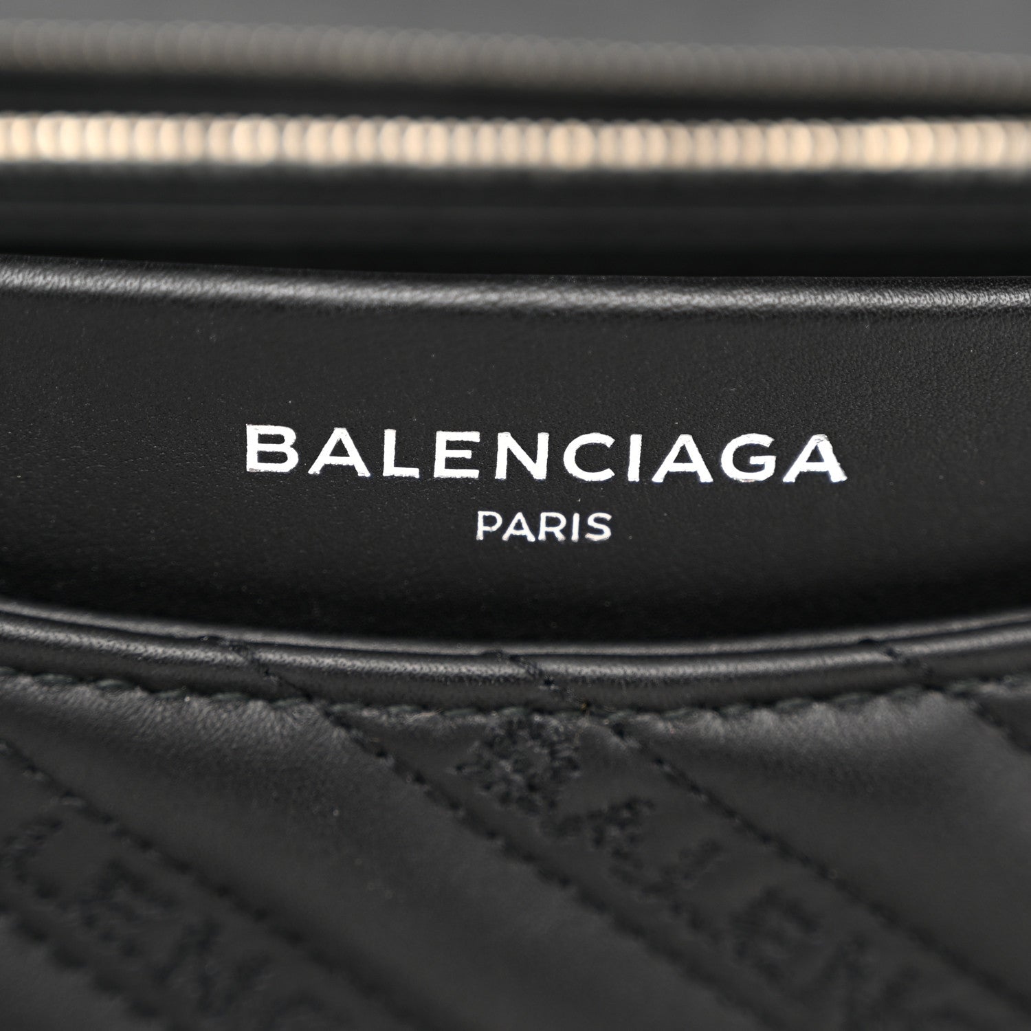 Balenciaga Calfskin Logo Matelasse M BB Chain Shoulder Bag Black 6 of 9