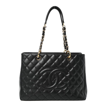 Chanel Caviar Quilted Grand Shopping Tote GST Black 1 of 10