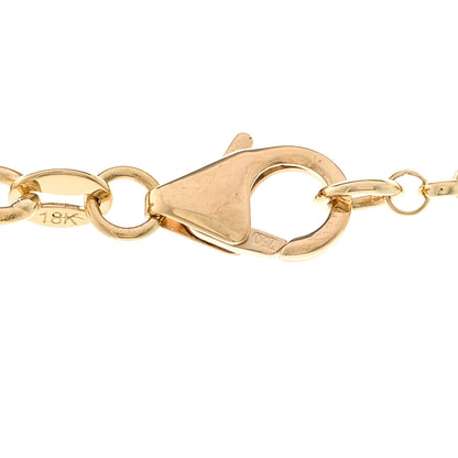 Foundrae 18K Yellow Gold Diamond Medium Karma Open Belcher Chain Necklace 5 of 6