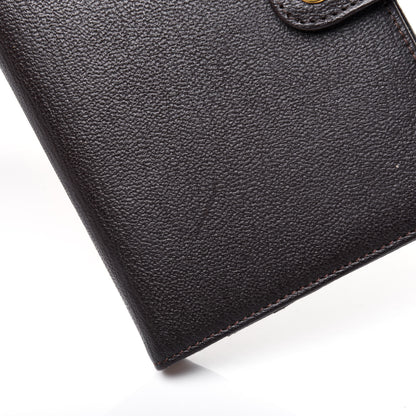 Chanel Goatskin Small Ring Agenda Planner Dark Brown 15 of 16
