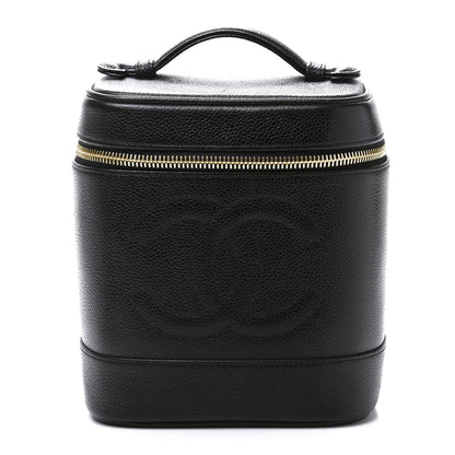 Chanel Caviar Vanity Cosmetic Case Black 1 of 11