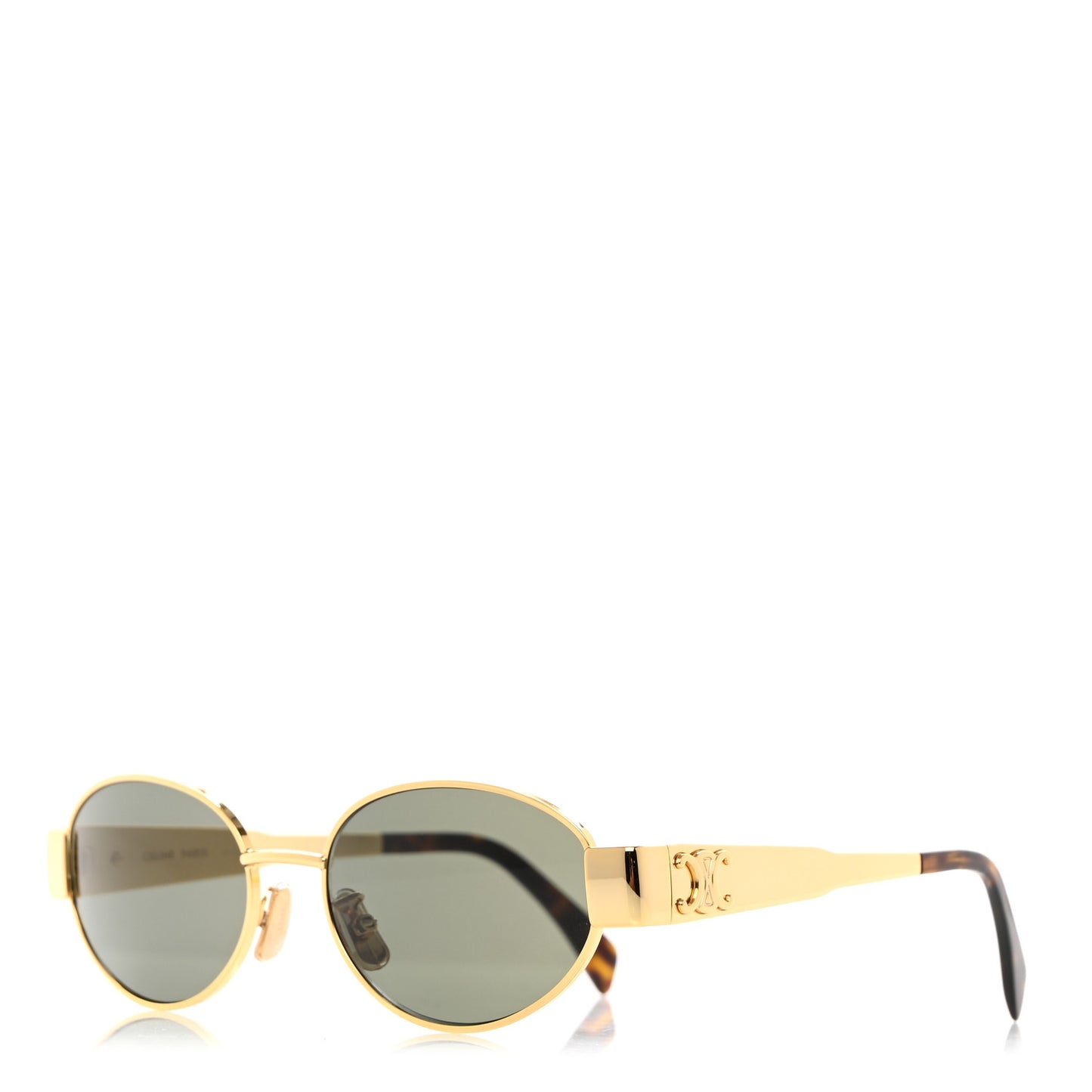 Metal Triomphe 01 Sunglasses CL40235U Gold Green