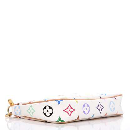 Louis Vuitton Monogram Multicolor Pochette Accessories White 4 of 8