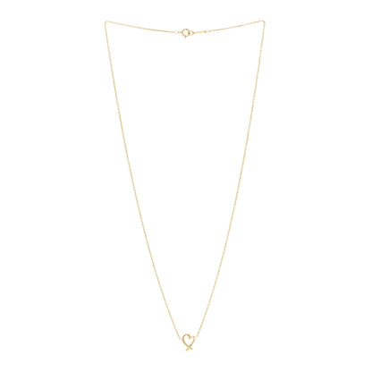 Tiffany 18K Yellow Gold Mini Paloma Picasso Loving Heart Pendant Necklace 3 of 5