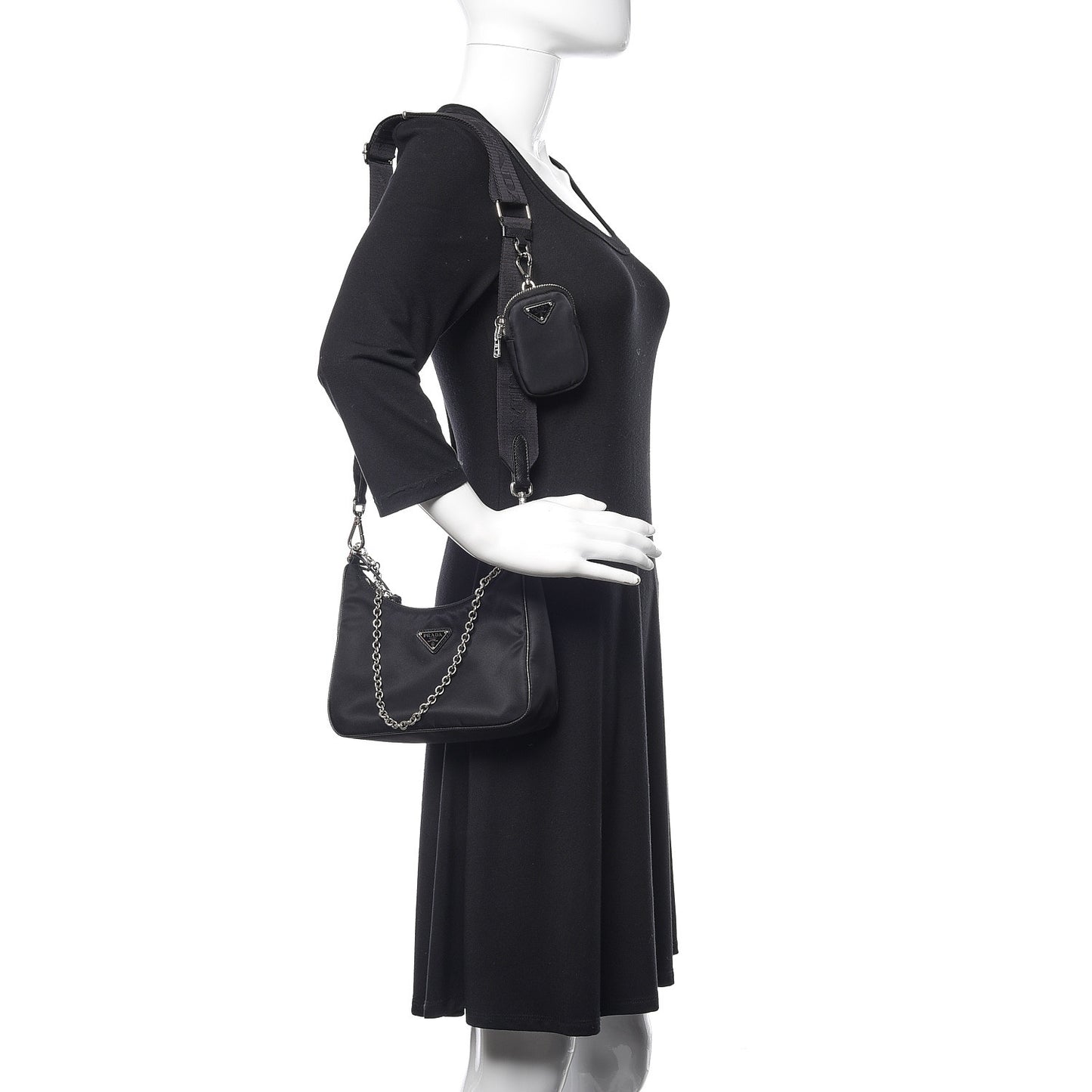 Nylon Re-Edition 2005 Shoulder Bag Black