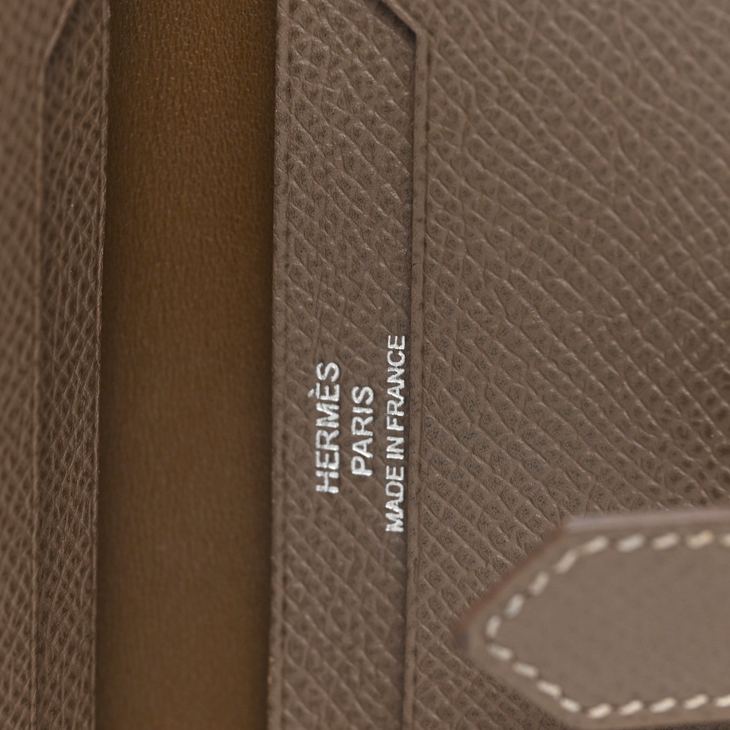 Hermes Epsom Bi Color Bearn Card Holder Wallet Rose Jaipur Etoupe 6 of 8