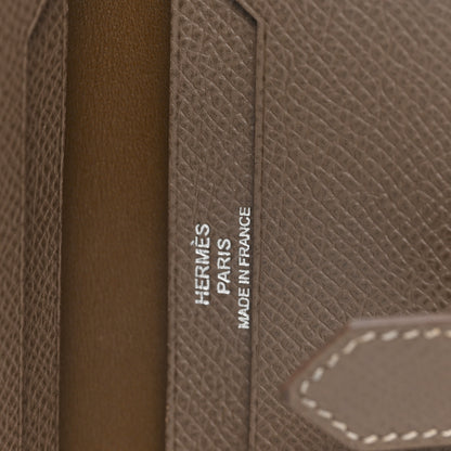 Hermes Epsom Bi Color Bearn Card Holder Wallet Rose Jaipur Etoupe 6 of 8