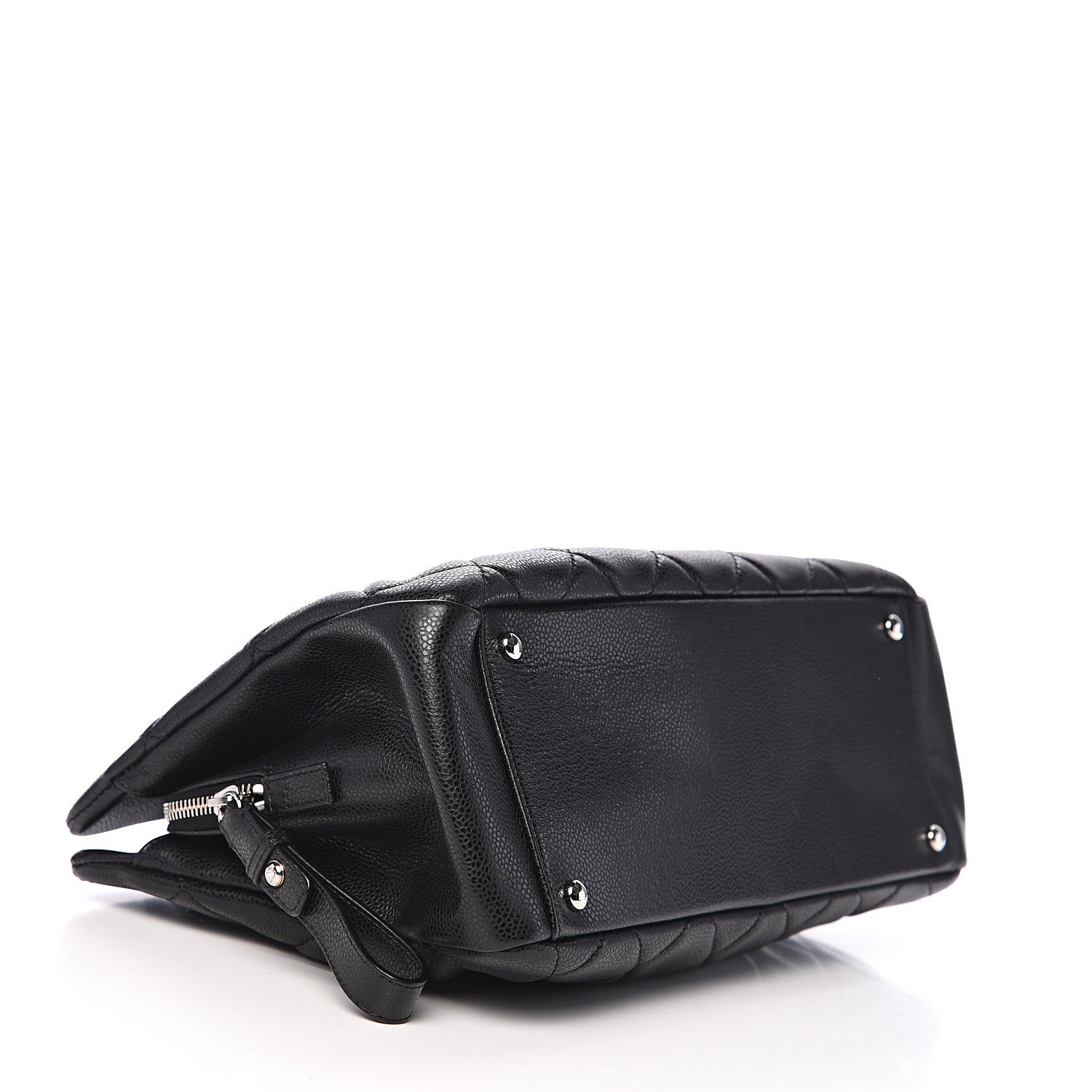 Chanel Caviar Quilted CC Timeless Soft Tote Black 3 of 9
