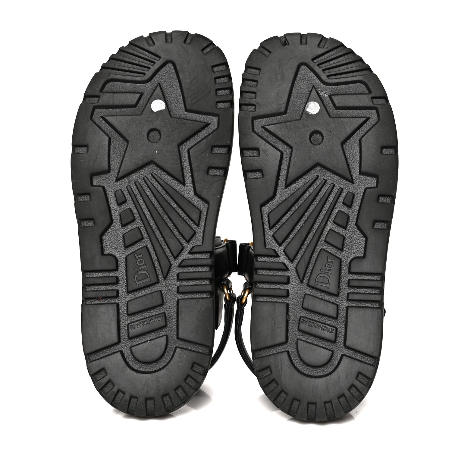 Christian Dior Lambskin Dioract 10mm Sandals 39.5 Black 5 of 8
