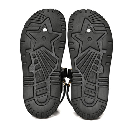 Christian Dior Lambskin Dioract 10mm Sandals 39.5 Black 5 of 8