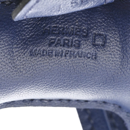 Hermes Milo Lambskin Matte Alligator Touch Grigri Rodeo Horse Bag Charm PM Bleu Saphir Marine 4 of 5