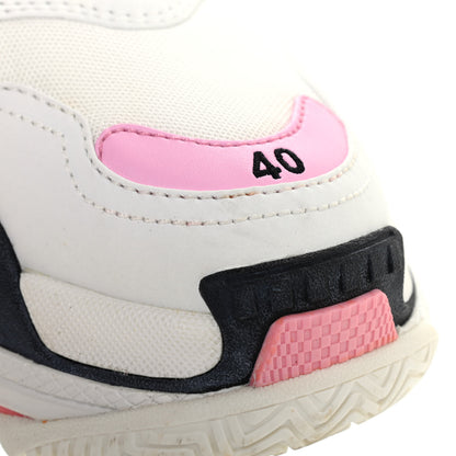 Balenciaga Fabric Mesh Washed Effect Womens Triple S Sneakers 40 Pink White Black 11 of 12